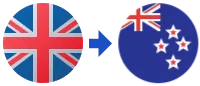 UK to New Zealand
